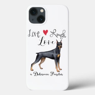 Live Laugh Kärlek a Doberman Pinscher