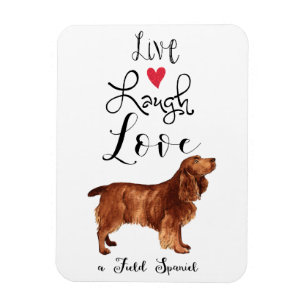 Live Laugh Kärlek a Fält Spansk Magnet