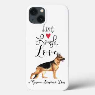 Live Laugh Kärlek a German Shepherd