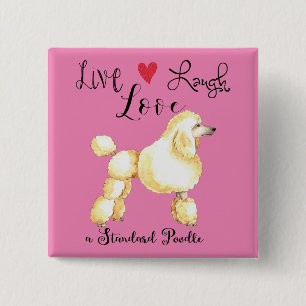 Live Laugh Kärlek a Golden Retriever Button Knapp