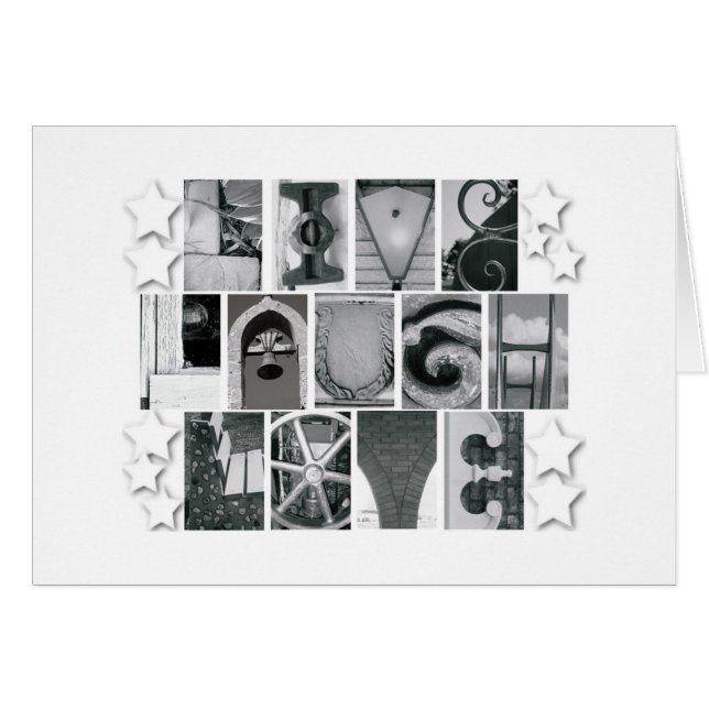 Live Laugh Kärlek Card Hälsningskort (Framsidan Horizontal)