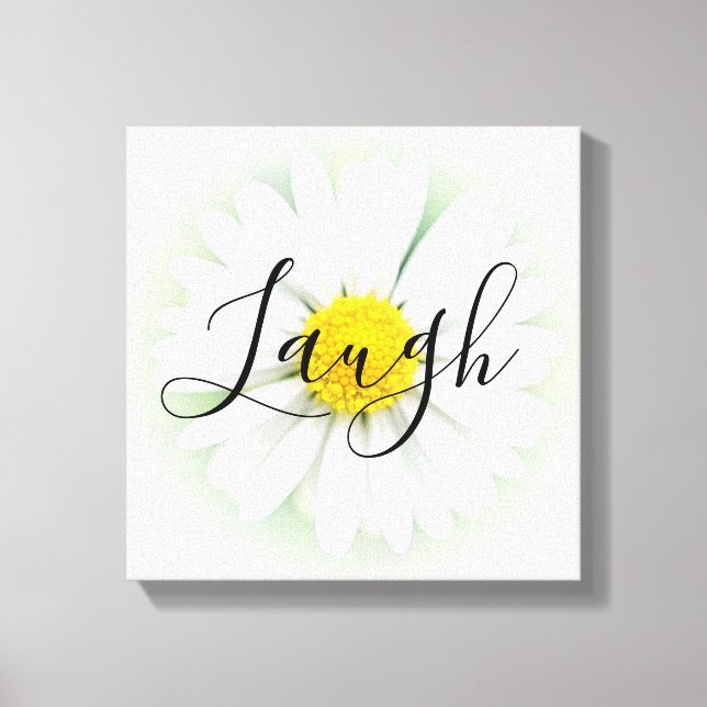 Live Laugh Kärlek Daisy Canvastryck (Framsida)