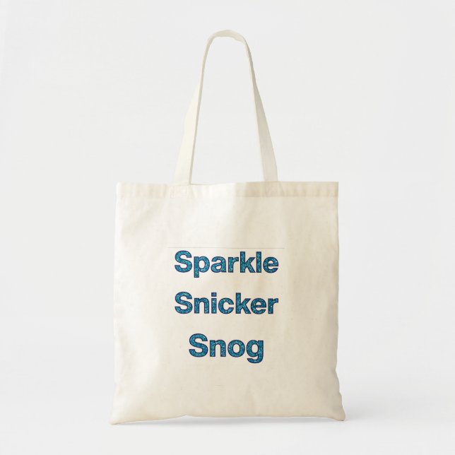 Live Laugh Kärlek eller Gnistra Snicker Snog Tygkasse (Framsidan)
