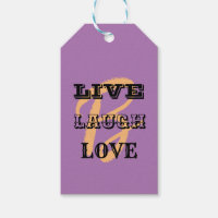 LIVE LAUGH KÄRLEK INTIAL LILA MODERN