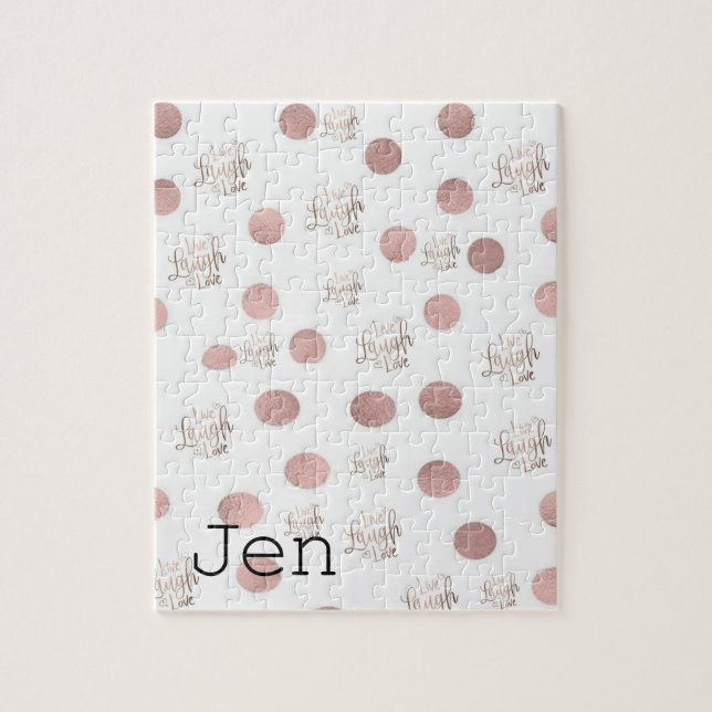 Live Laugh Kärlek Jigszle Puzzle Pussel (Vertikal)