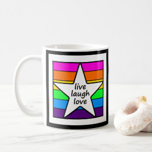Live Laugh Kärlek Kaffemugg