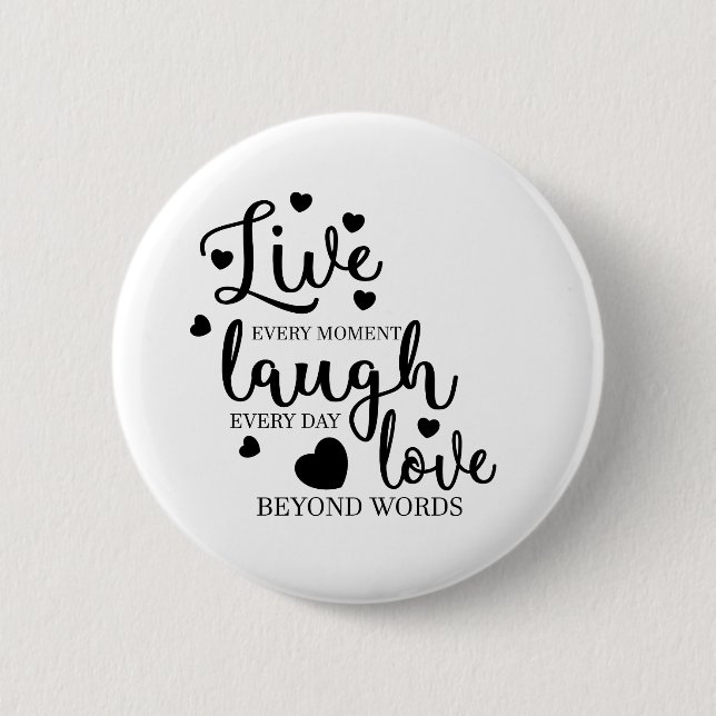 Live Laugh Kärlek Knapp (Framsida)