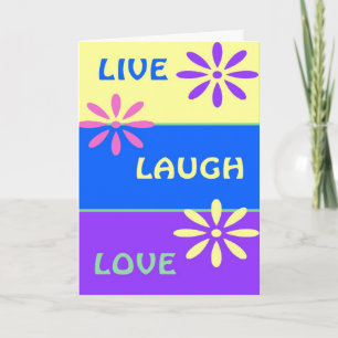 Live Laugh Kärlek Kort