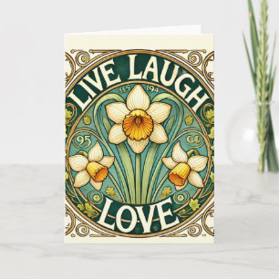 Live Laugh Kärlek Kort