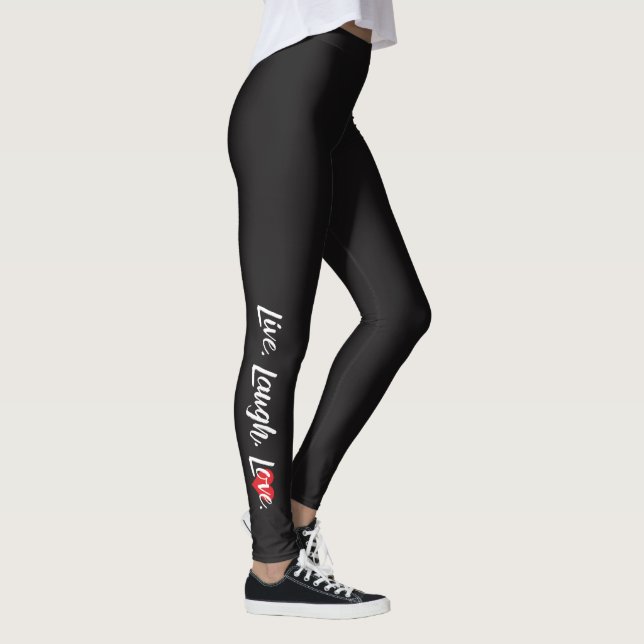 "Live, Laugh, Kärlek" Leggings (Höger)