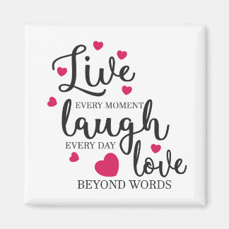 Live Laugh Kärlek Magnet