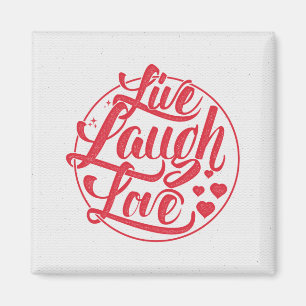 Live Laugh Kärlek Magnet