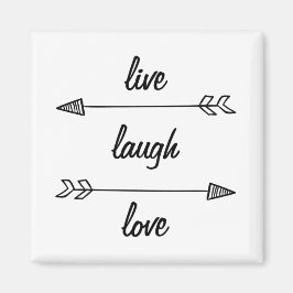 Live Laugh Kärlek Magnet