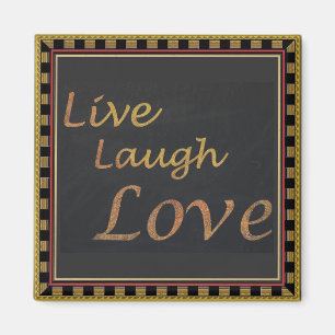 Live Laugh Kärlek Magnet