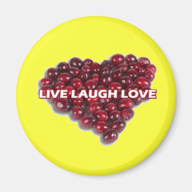 Live Laugh Kärlek Magnet 1 (Framsidan)