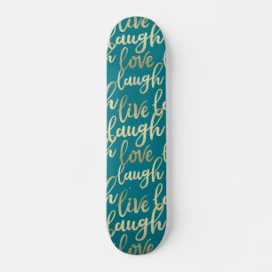 Live Laugh Kärlek Mini Skateboard Bräda 18,5 Cm