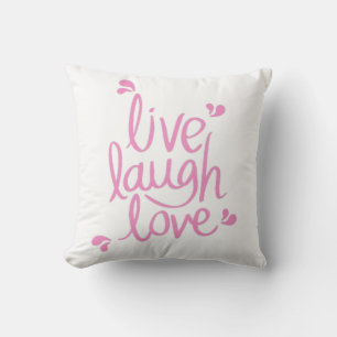 Live Laugh Kärlek Motivational Quote Kudde
