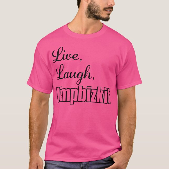Live Laugh Kärlek Music Rap Sten T Shirt (Framsida)