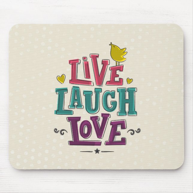 LIVE LAUGH KÄRLEK MUSMATTA (Framsidan)