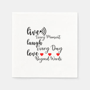 LIVE LAUGH KÄRLEK PAPPERSSERVETT