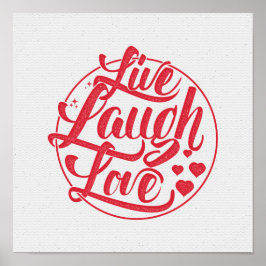Live Laugh Kärlek Poster