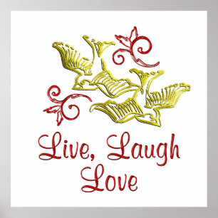 LIVE LAUGH KÄRLEK POSTER