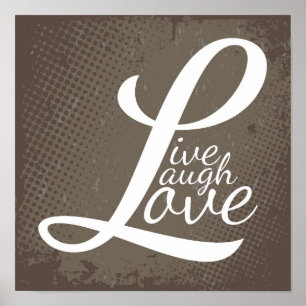 LIVE LAUGH KÄRLEK POSTER