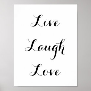 Live - Laugh - Kärlek Poster