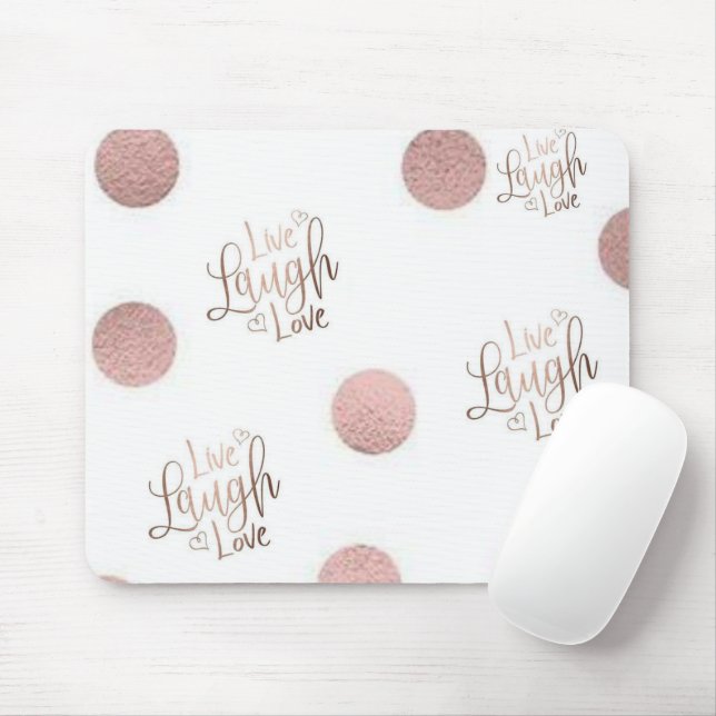 Live Laugh Kärlek Ro Mouse Pad! Musmatta (Med mus)
