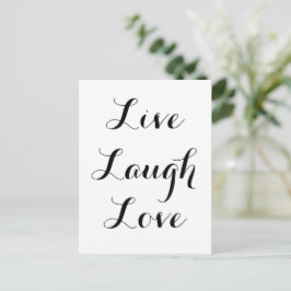 Live - Laugh - Kärlek Vykort