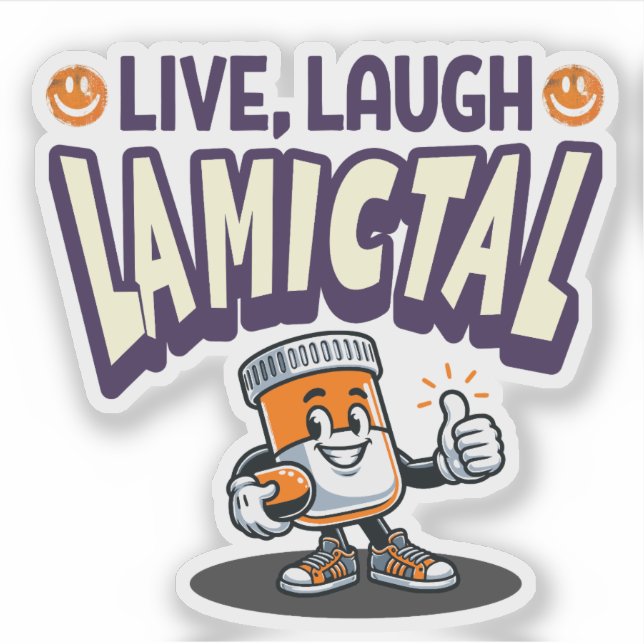 Live, Laugh, Lamictal Klistermärken (Framsida)