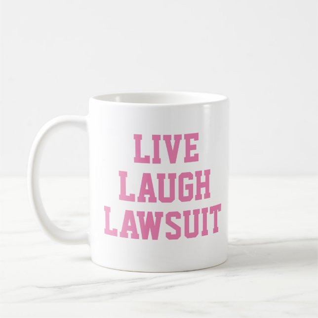Live Laugh Lawdress Funny Lawyer Gift Kaffemugg (Vänster)