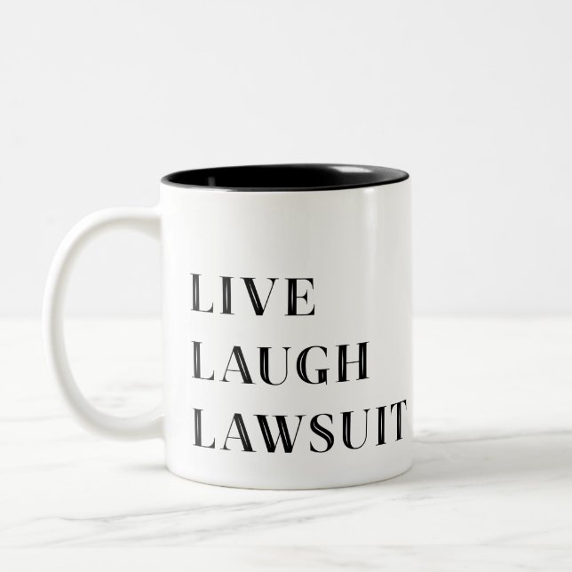 Live Laugh Lawdress, Funny Lawyer mugg (Vänster)