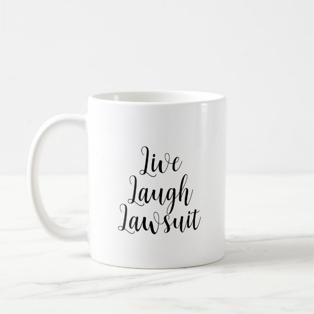 Live Laugh Lawdress Lawyer Humor Funny åklagare Kaffemugg (Vänster)