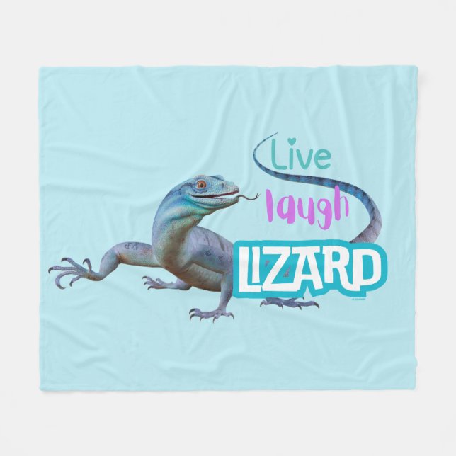 Live Laugh Lizard Fleecefilt (Framsidan (Horisontell))