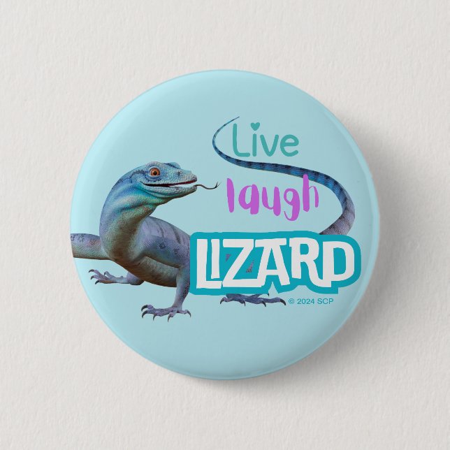 Live Laugh Lizard Knapp (Framsida)