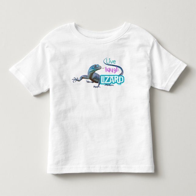 Live Laugh Lizard T Shirt (Framsida)