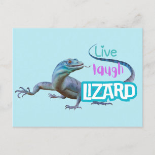 Live Laugh Lizard Vykort