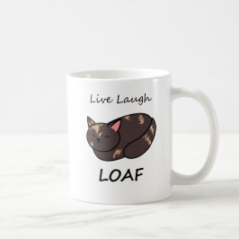 Live Laugh Loaf Tortie Cat Mugg
