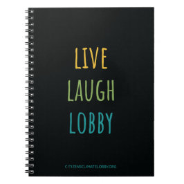 Live Laugh Lobby-anteckningsbok - skrivning av tec Anteckningsbok