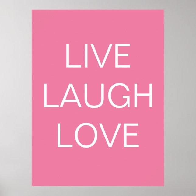 live - laugh - love  art print poster (Framsidan)