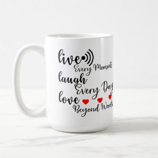 LIVE LAUGH LOVE  KAFFEMUGG
