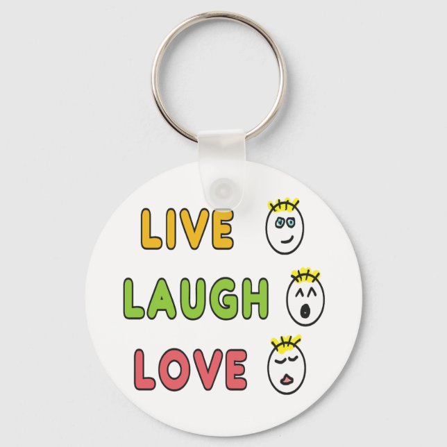 Live Laugh Love Nyckelring (Framsida)