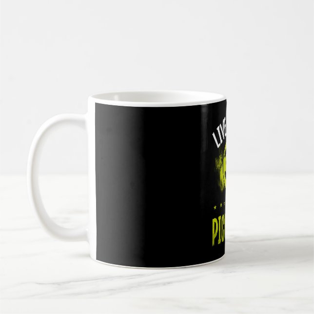 Live Laugh Play Pickleball Kaffemugg (Vänster)