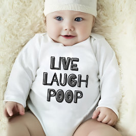Live Laugh Poop T Shirt