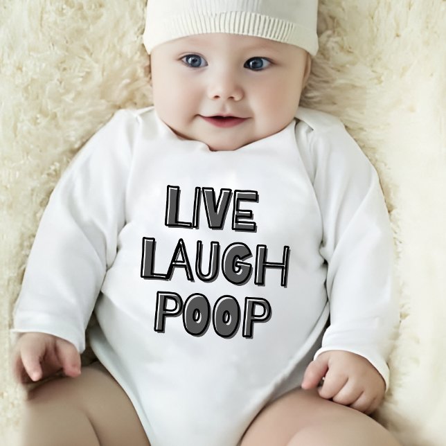 Live Laugh Poop T Shirt (Skapare uppladdad)
