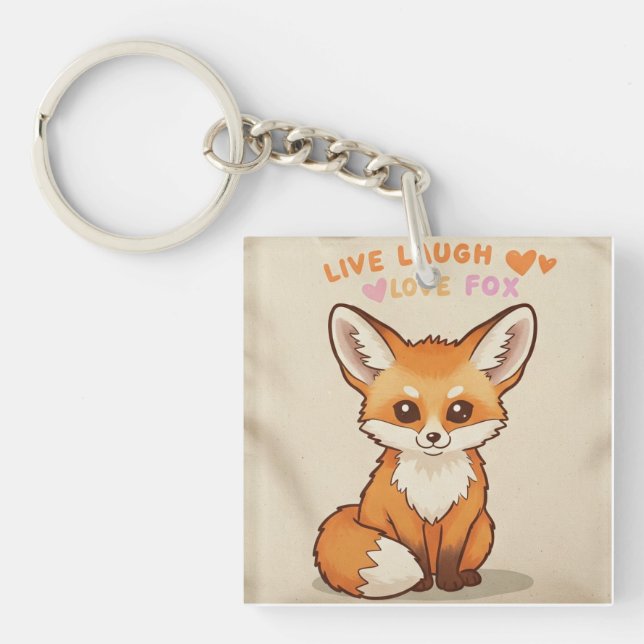 Live Laugh, söt räv (Framsidan)