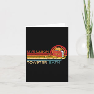 Live Laugh Toaster Th Vintage Skelett Meme Mörk H Kort