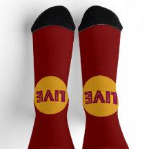 Live & Let Live in Orbit Crew Socks