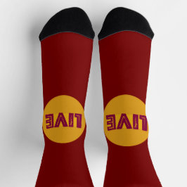 Live & Let Live in Orbit Crew Socks
